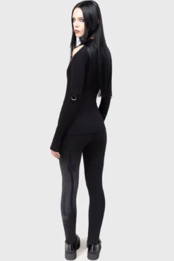 KILLSTAR x The Exorcist Night Walk Leggings - Official Horror Collab -Kill Star Store NightWalkLeggings F