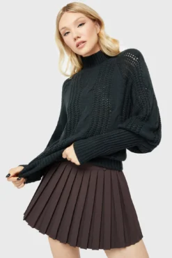 Nightshade's Curse Mini Skirt [BROWN] -Kill Star Store Nightshade sCurseMiniSkirt BROWN D