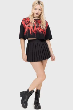 KILLSTAR Nightshade's Curse Mini Skirt - Black -Kill Star Store Nightshade s Curse Mini Skirt F