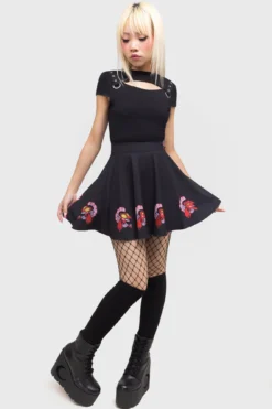 KILLSTAR Oh So Evil HIM Skater Skirt
