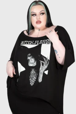 KILLSTAR Old Magick Plus Size Top with Hanky Hem