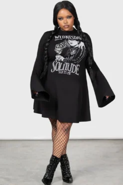 Wednesday x KILLSTAR On Wednesdays Plus Size Skater Dress 6 Wednesday x KILLSTAR On Wednesdays Plus Size Skater Dress -Kill Star Store ON WEDNESDAYS SKATER DRESS PLUS W D