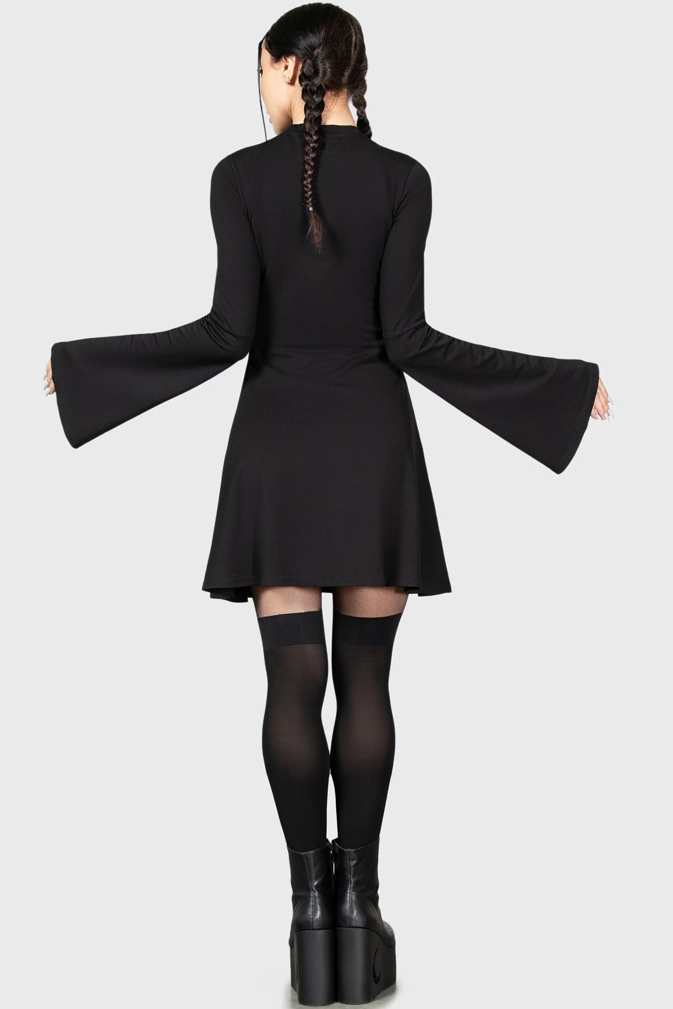 Killstar x Wednesday On Wednesdays Skater Dress 4 Killstar x Wednesday On Wednesdays Skater Dress - Image 4