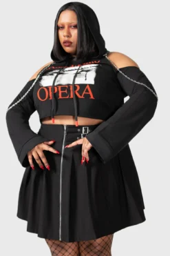 KILLSTAR Opera Crop Hoodie [Plus Size] - Dario Argento Collection