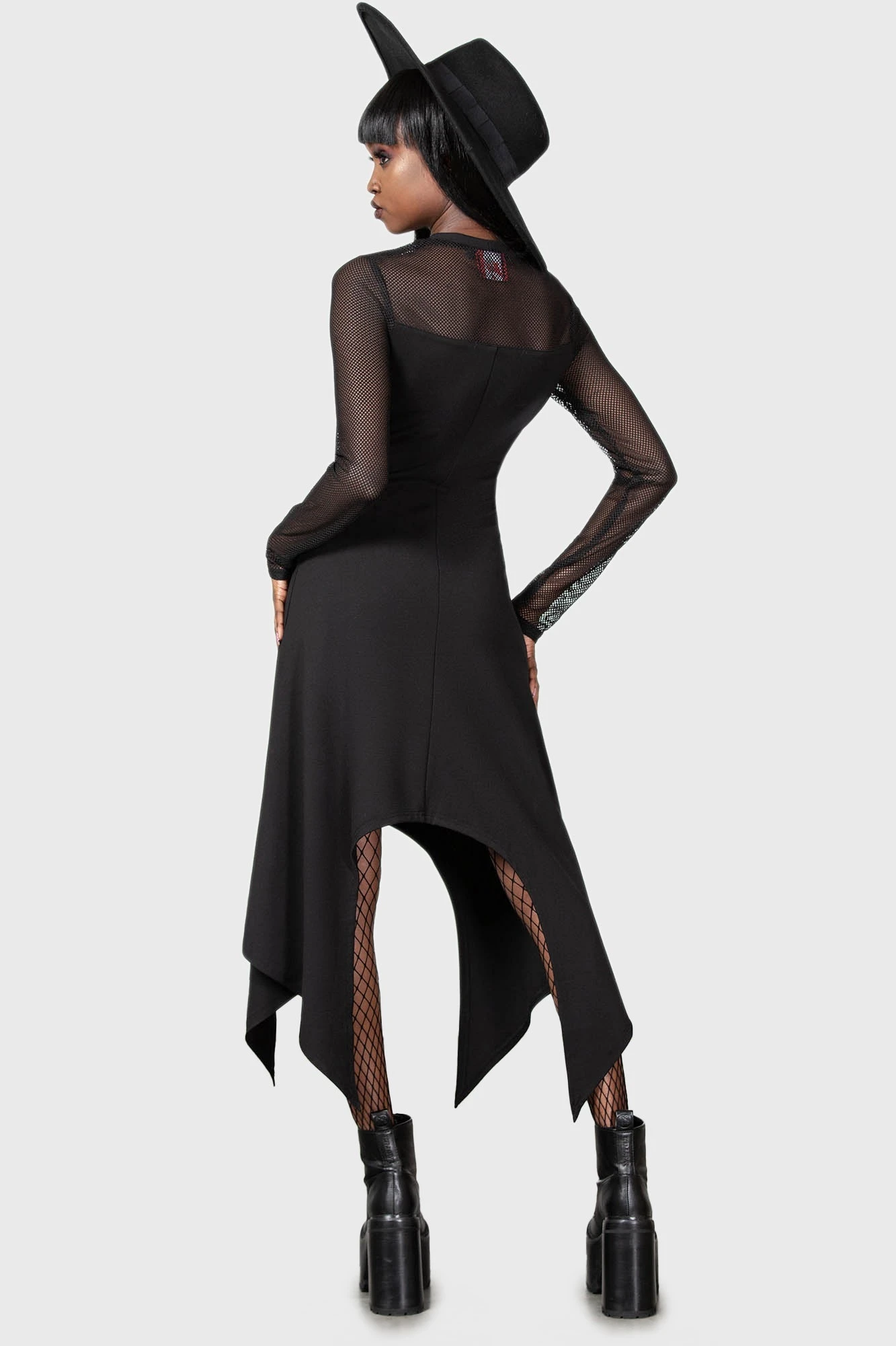 Killstar x Dario Argento Opera Dress - Gothic Mesh Hanky Hem 5 Killstar x Dario Argento Opera Dress - Gothic Mesh Hanky Hem - Image 5