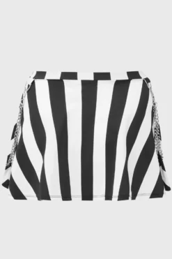 KILLSTAR Pantha's Prowl Plus Size Swim Skirt with Chain Detail -Kill Star Store PANTHAS PROWL SWIM SKIRT PLUS G