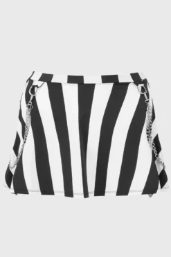 KILLSTAR Pantha's Prowl Plus Size Swim Skirt with Chain Detail -Kill Star Store PANTHAS PROWL SWIM SKIRT PLUS H