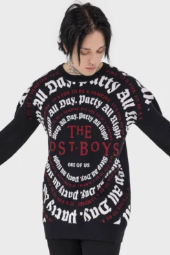 Killstar x The Lost Boys 'Party All Night' Knit Sweater 9 Killstar x The Lost Boys 'Party All Night' Knit Sweater -Kill Star Store PARTY ALL NIGHT SWEATER M B