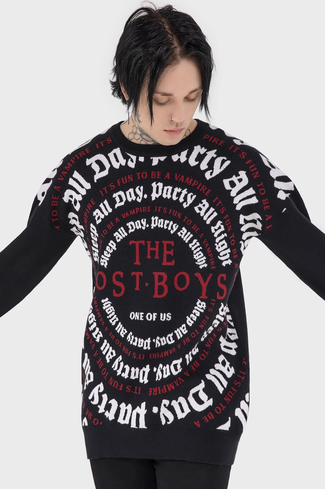 Killstar x The Lost Boys 'Party All Night' Knit Sweater 4 Killstar x The Lost Boys 'Party All Night' Knit Sweater - Image 4