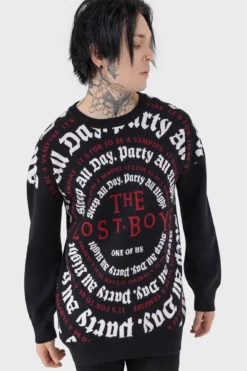Killstar x The Lost Boys 'Party All Night' Knit Sweater 10 Killstar x The Lost Boys 'Party All Night' Knit Sweater -Kill Star Store PARTY ALL NIGHT SWEATER M C