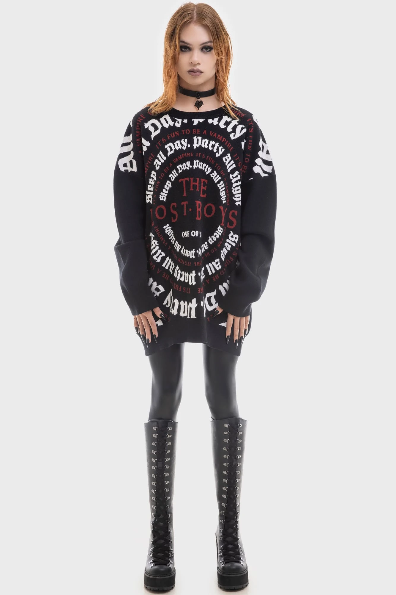 Killstar x The Lost Boys 'Party All Night' Knit Sweater 2 Killstar x The Lost Boys 'Party All Night' Knit Sweater - Image 2
