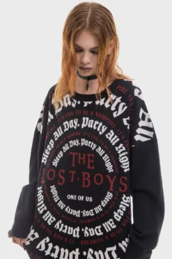Killstar x The Lost Boys 'Party All Night' Knit Sweater