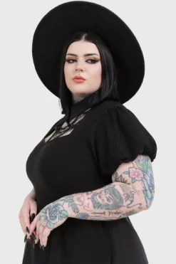 KILLSTAR Pentaphase Dress - Gothic Mini Dress with Puff Sleeves -Kill Star Store PENTAPHASE DRESS PLUS W C 06588e8d 8d06 40b3 be33 f16f4953c2e6