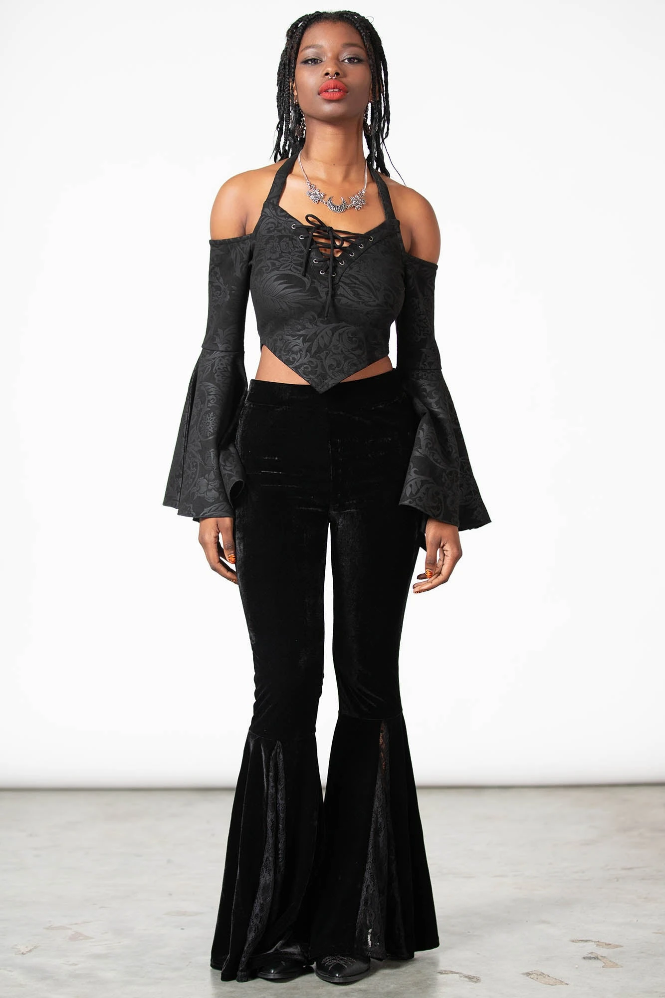 Periwinkle Halter Crop Top 2 Periwinkle Halter Crop Top - Image 2