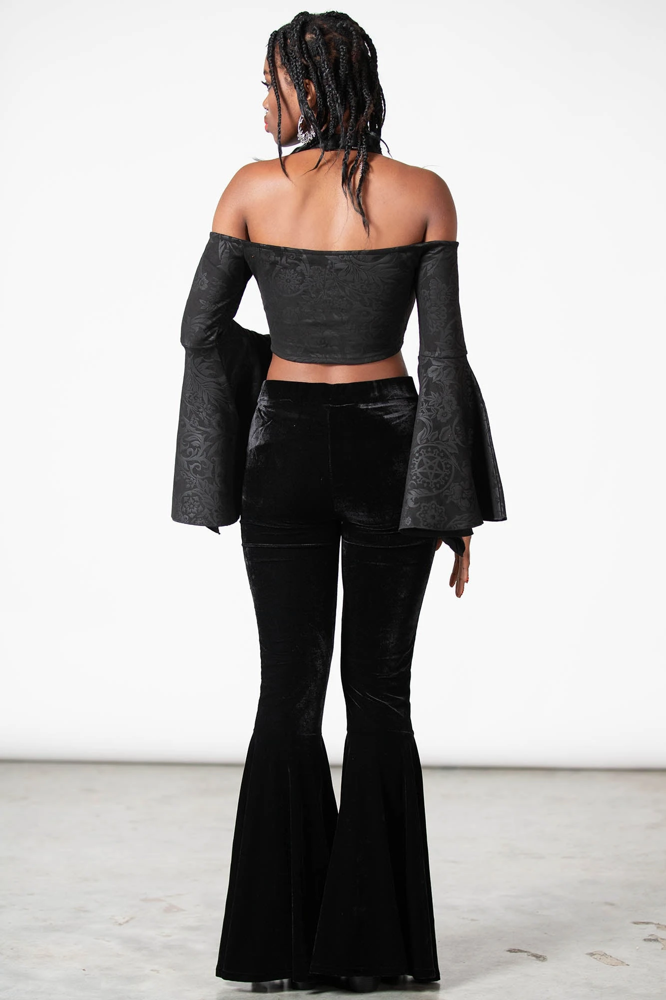 Periwinkle Halter Crop Top 4 Periwinkle Halter Crop Top - Image 4