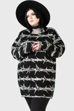 KILLSTAR Prickled Contention Knit Sweater - Plus Size