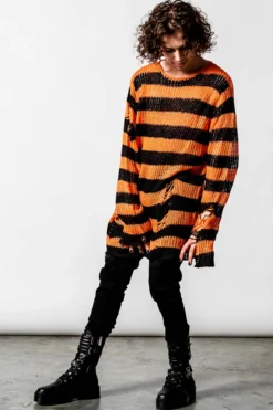 Pumpkin Knit Sweater -Kill Star Store PUMPKIN KNIT SWEATER MENS B