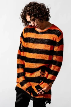 Pumpkin Knit Sweater -Kill Star Store PUMPKIN KNIT SWEATER MENS C