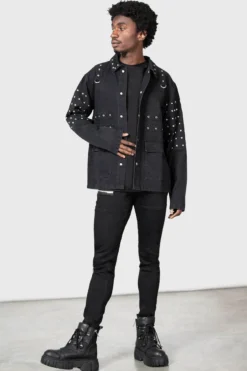 Punktured Shacket -Kill Star Store PUNKTURED SHACKET MENS D