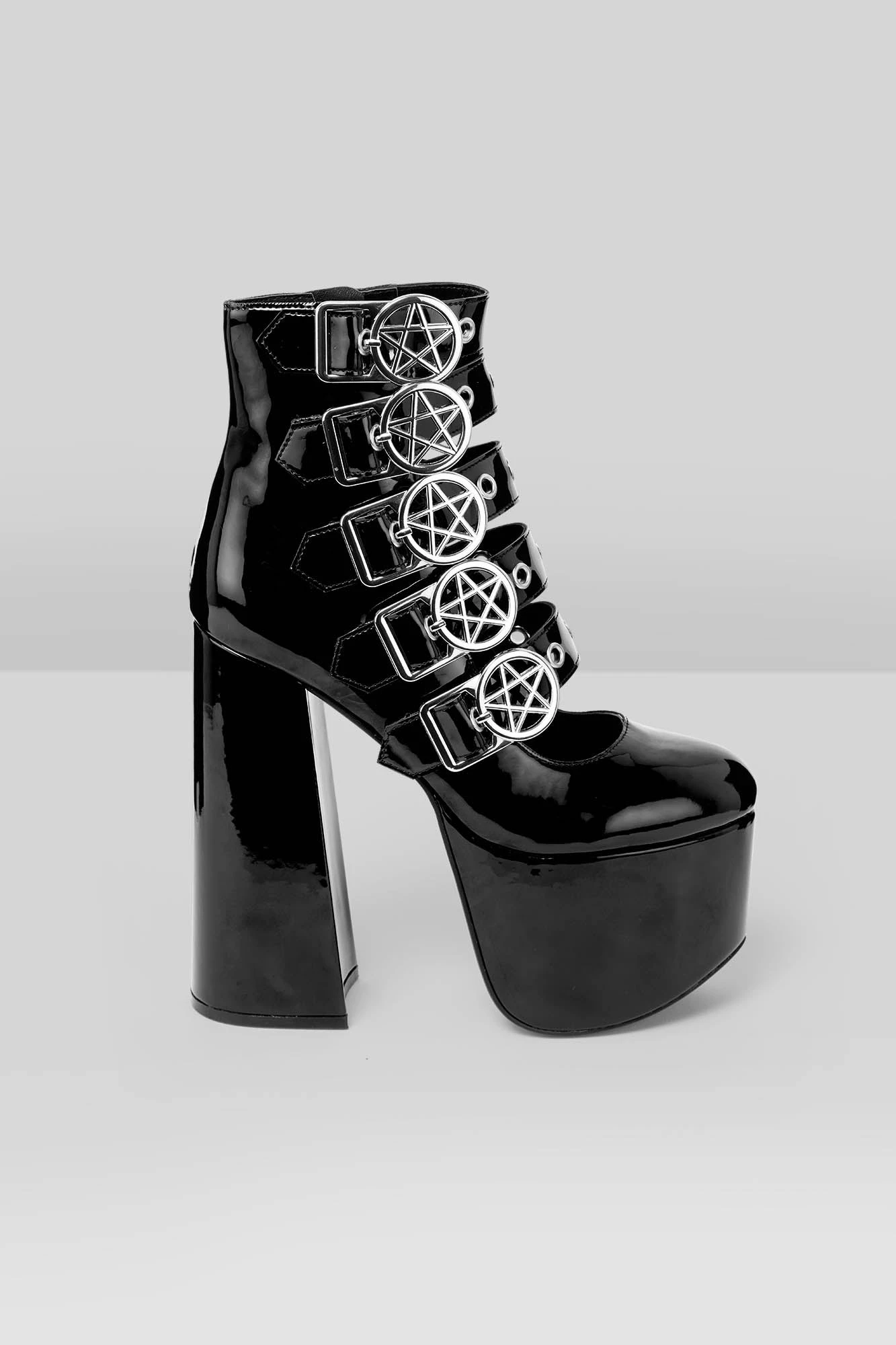 Killstar Panic Platform Shoes - Gothic Pentagram Heels 3 Killstar Panic Platform Shoes - Gothic Pentagram Heels - Image 3