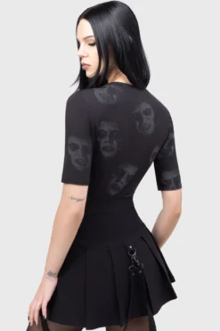 KILLSTAR x The Exorcist Pazuzu Fitted Graphic Top -Kill Star Store Pazuzu Top E