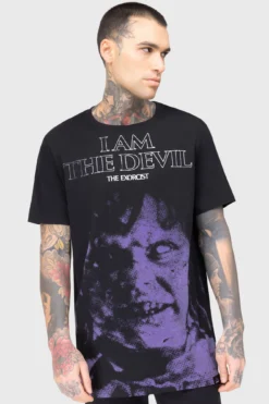 KILLSTAR x The Exorcist Power Of The Devil Graphic T-Shirt -Kill Star Store Power Of The Devil T Shirt B