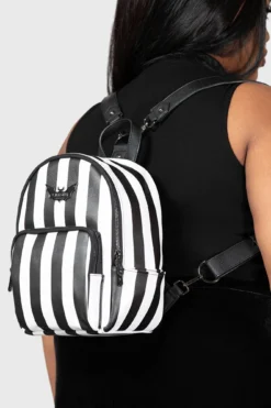 KILLSTAR Rails Mini Backpack - Classic B&W Stripe