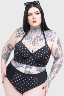 Raven Reef Bikini Bottoms -Kill Star Store RAVEN REEF BIKINI BOTTOM PLUS B