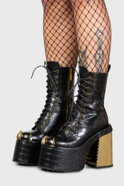 Killstar Reptilia Snake Skin Statement Platform Boots -Kill Star Store REPTILIA BOOTS W C e7db7ff3 5ae0 4d82 88ba a69b50c9cc4f