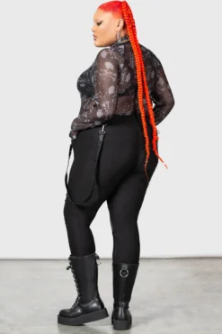 Killstar Ringmaster Plus Size Trousers - Gothic Contrast Design 11 Killstar Ringmaster Plus Size Trousers - Gothic Contrast Design -Kill Star Store RING MASTER TROUSERS PLUS W G