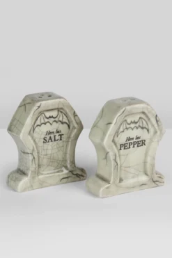 Rip Salt & Pepper Shakers -Kill Star Store RIP SALT PEPPER SHAKERS GREY G