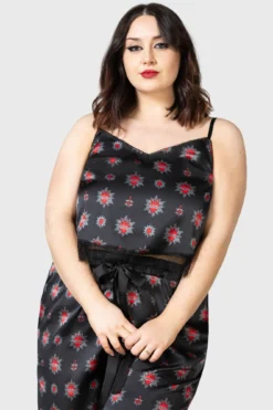 Killstar Rosalind Cami Top [Plus Size] -Kill Star Store ROSALIND CAMI TOP PLUS W D