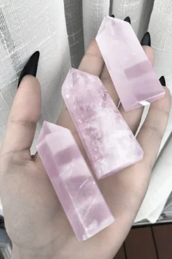 Rose Quartz Crystal -Kill Star Store ROSE QUARTZ CRYSTAL D