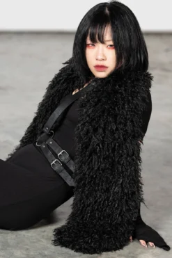 KILLSTAR Rugged Night Faux Fur Scarf