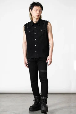 Ruse Denim Vest -Kill Star Store RUSE DENIM VEST M C