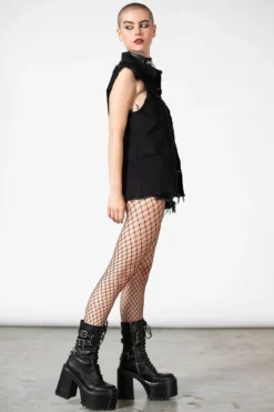 Ruse Denim Vest -Kill Star Store RUSE DENIM VEST W F