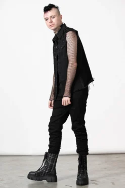 Ruse Denim Vest -Kill Star Store RUSEDENIMVEST M C