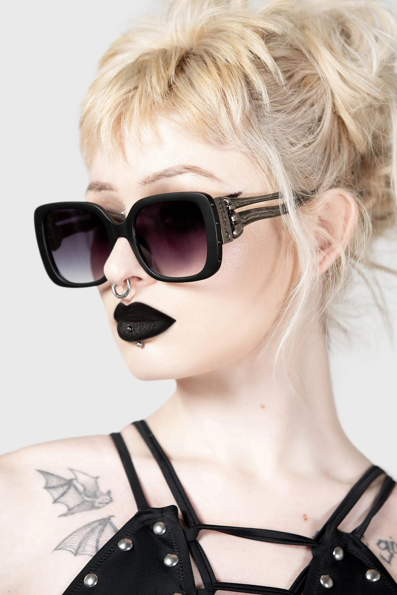 KILLSTAR Sally Sunglasses with Sculpted Metal Bone Arms 1 KILLSTAR Sally Sunglasses with Sculpted Metal Bone Arms