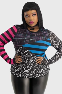 Monster High x KILLSTAR Scaring Up Some Fun Mesh Long Sleeve Top 10 Monster High x KILLSTAR Scaring Up Some Fun Mesh Long Sleeve Top -Kill Star Store SCARING UP SOME FUN MESH TOP PLUS W B e7db2b06 2e24 4696 869c d4a476c880ee