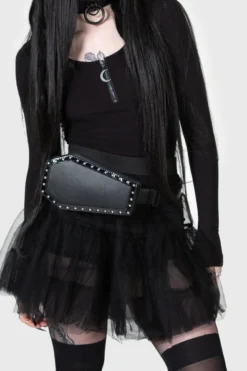 Kihilist Sealed In A Coffin Bag - Studded Gothic Crossbody