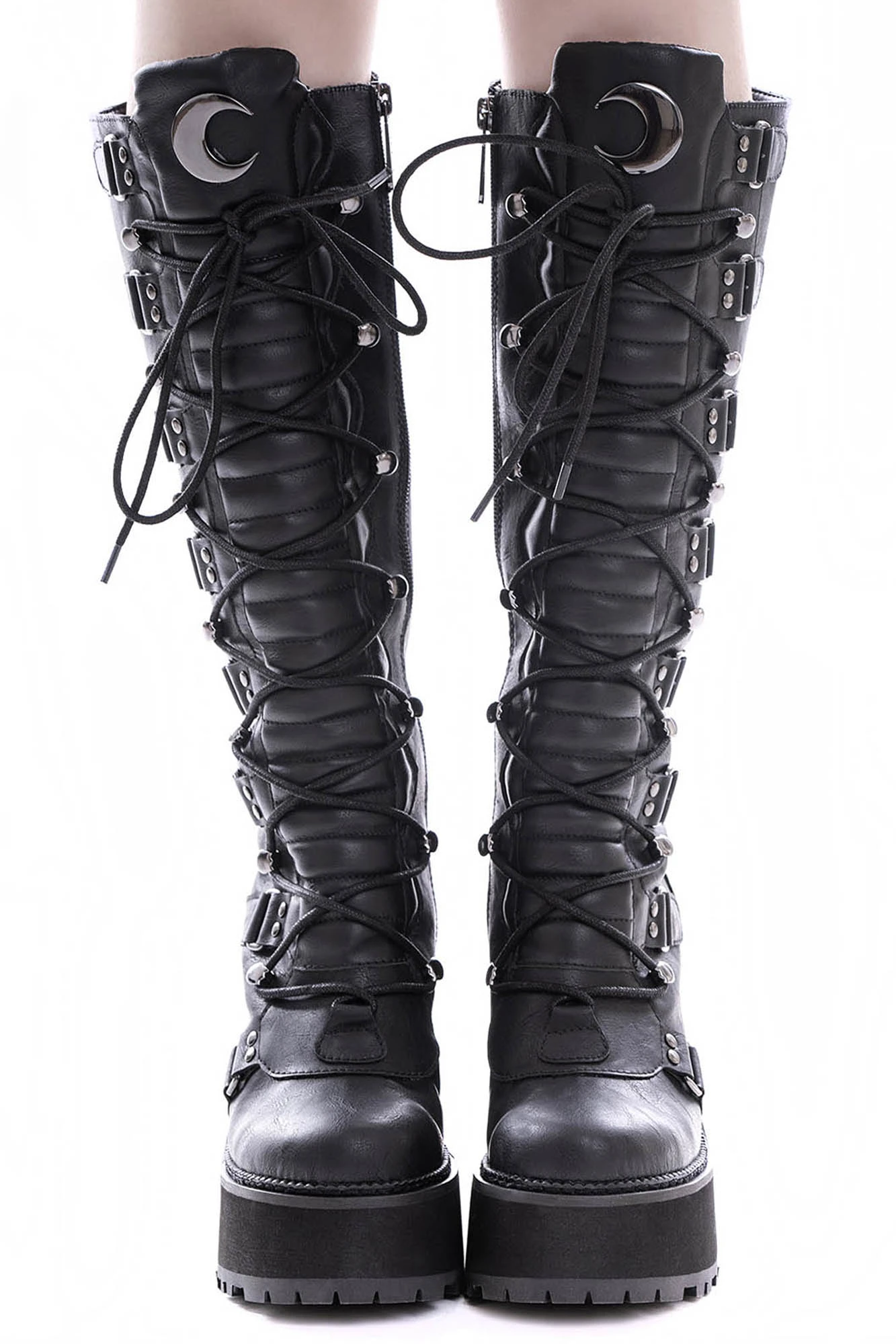 Killstar Selene Platform Boots with Moon Hardware 4 Killstar Selene Platform Boots with Moon Hardware - Image 4