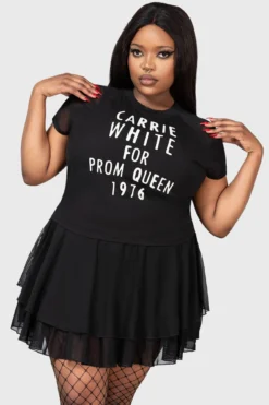 KILLSTAR Senior Prom Shrunken T-Shirt - Carrie 1976 Plus Size