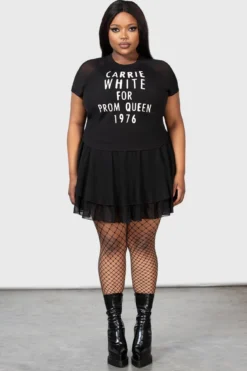 KILLSTAR Senior Prom Shrunken T-Shirt - Carrie 1976 Plus Size -Kill Star Store SENIOR PROM SHRUNKEN TSHIRT W PLUS D