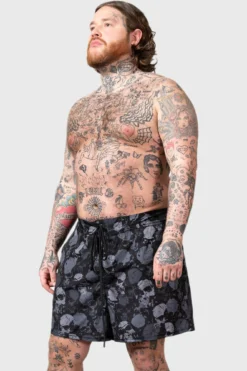 Killstar Sepulture Men's Plus Size Swim Shorts -Kill Star Store SEPULTURE SWIM SHORTS PLUS M D
