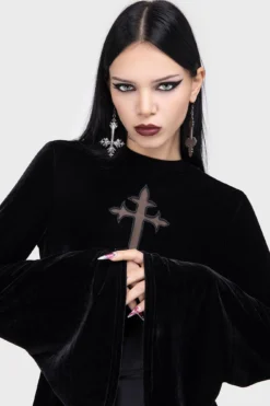 Serenade Of Shadows Mini Dress -Kill Star Store SERENADE OF SHADOWS MINI DRESS D