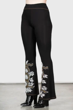 Serpent's Trick Bootcut Trousers -Kill Star Store SERPENTS TRICK BOOTCUT LEGGINGS W D