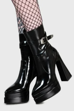 KILLSTAR Sharpness Textured Platform Boots