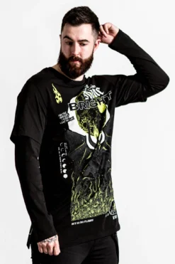 Shine Bright 2-Layer Top -Kill Star Store SHINE BRIGHT 2 LAYER TOP MENS C