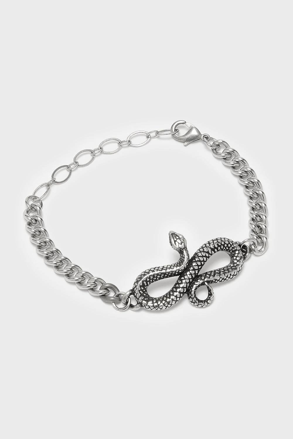 Alchemy Silver Fang Wrapping Snake Pewter Bracelet 1 Alchemy Silver Fang Wrapping Snake Pewter Bracelet