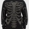 KILLSTAR Skellie Sweater - Men's Skeleton Graphic Knit Jumper
